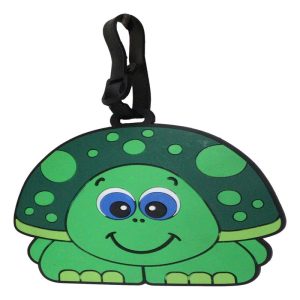Nautical Marine Adorable Sea Turtle Pack Of 2 PVC Suitcase Luggage Tags