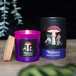 Wicca Dark Forest Wildberry Forest Mushroom Scented Candle With Cork Lid