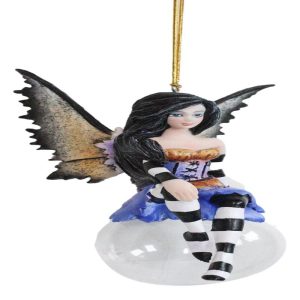 Lissette Oriental Fae Bubble Rider Fairy Ornament Amy Brown Holiday Collection