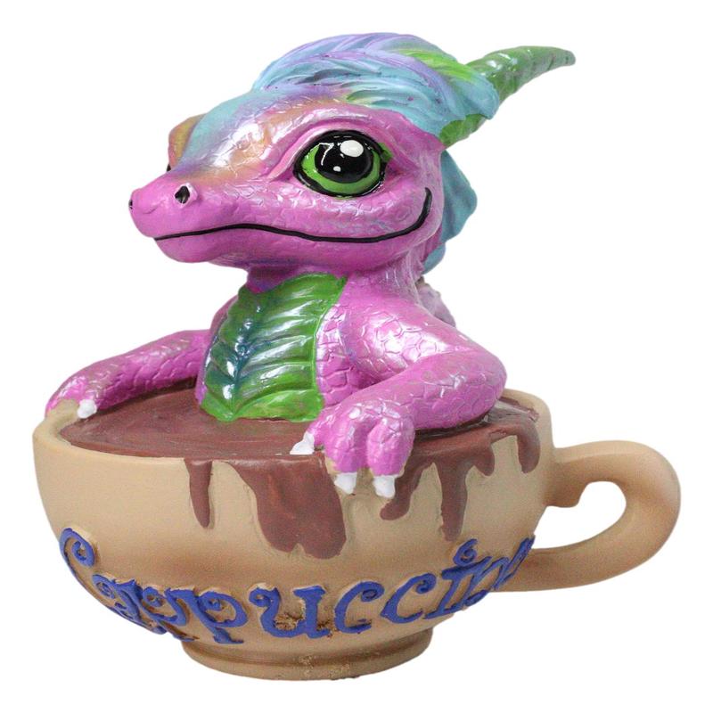 Ruth Thompson Artisan Cappuccino With Frankie Wyrmling Dragon In Cup Figurine