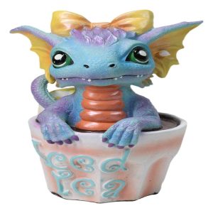Ruth Thompson Artisan Iced Tea With Martha Drake Wyrmling Dragon In Cup Figurine