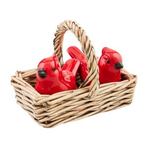 Mudpie Cardinal Salt and Pepper Set