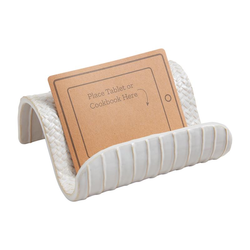Mudpie Ceramic Textured Cookbook Stand