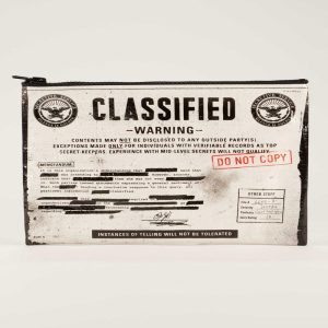 Blue Q Classified Zipper Pouch