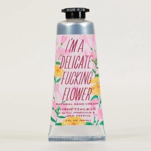 Blue Q I'm a Delicate Flower Honeysuckle and Marigold Cream