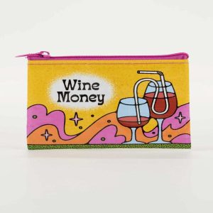 Blue Q Wine Money Coin Purse