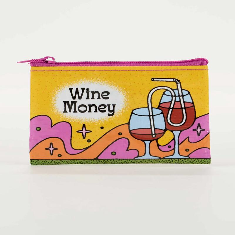 Blue Q Wine Money Coin Purse