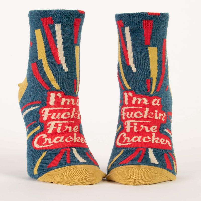 Blue Q Women's Ankle Socks I'm a fuckin Firecracker