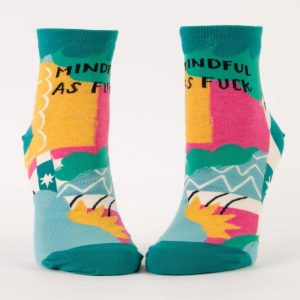 Blue Q Womens Ankle Socks Mindful as Fuck