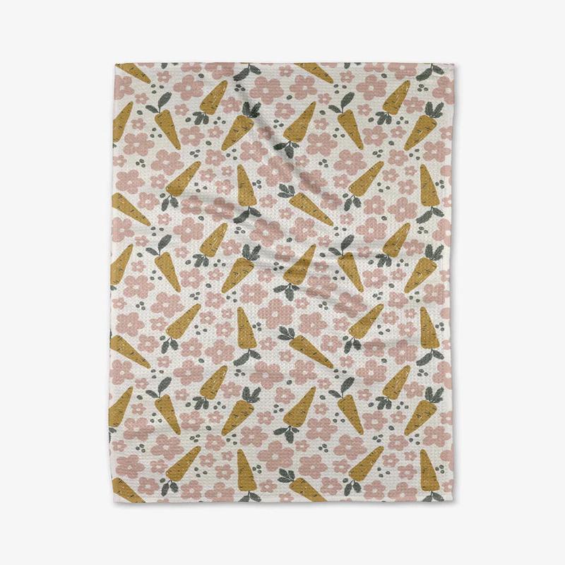 Geometry Carrot Patch Tea Towel