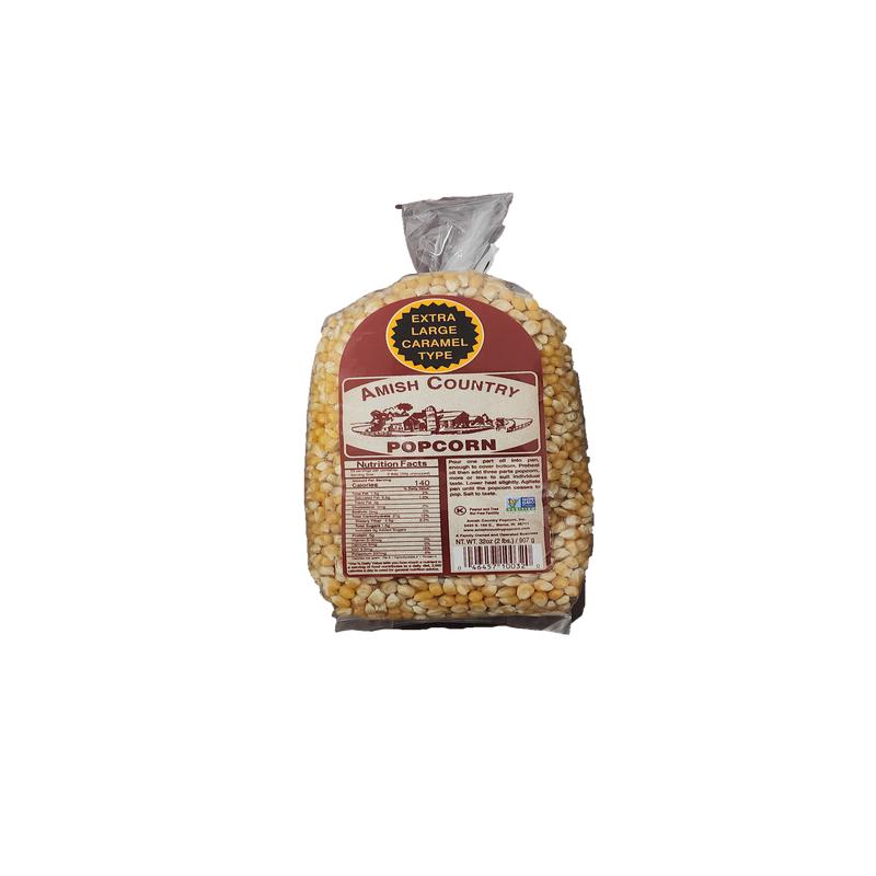 Amish Popcorn Company 2lb Extra Large Caramel Type Popcorn