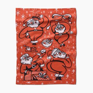 Geometry Sexy Santa Tea Towel