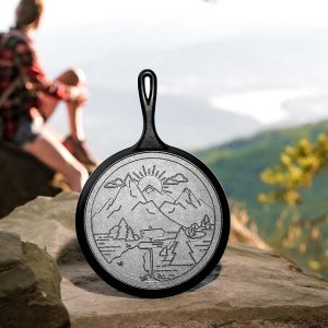 Lodge Cast Iron Wanderlust Mountain 10.5In Griddle