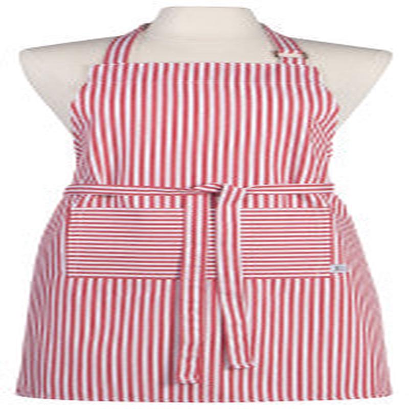 Now Designs Narrow Red Stripe Basic Apron