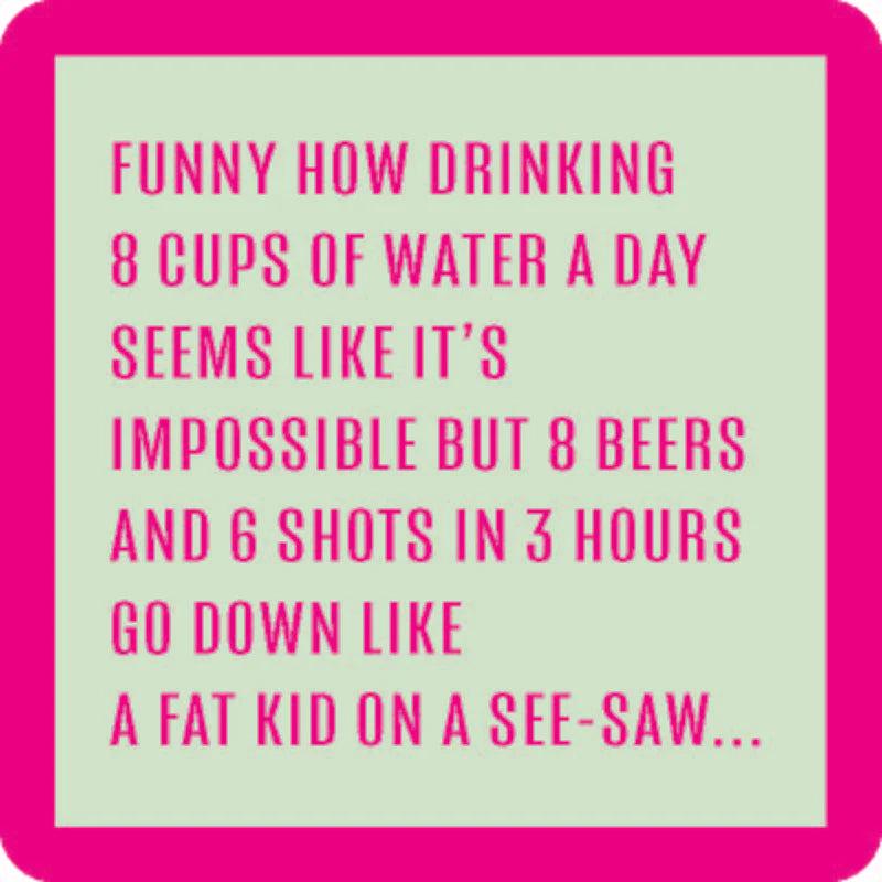 DOM 8 Cups of Water Coaster