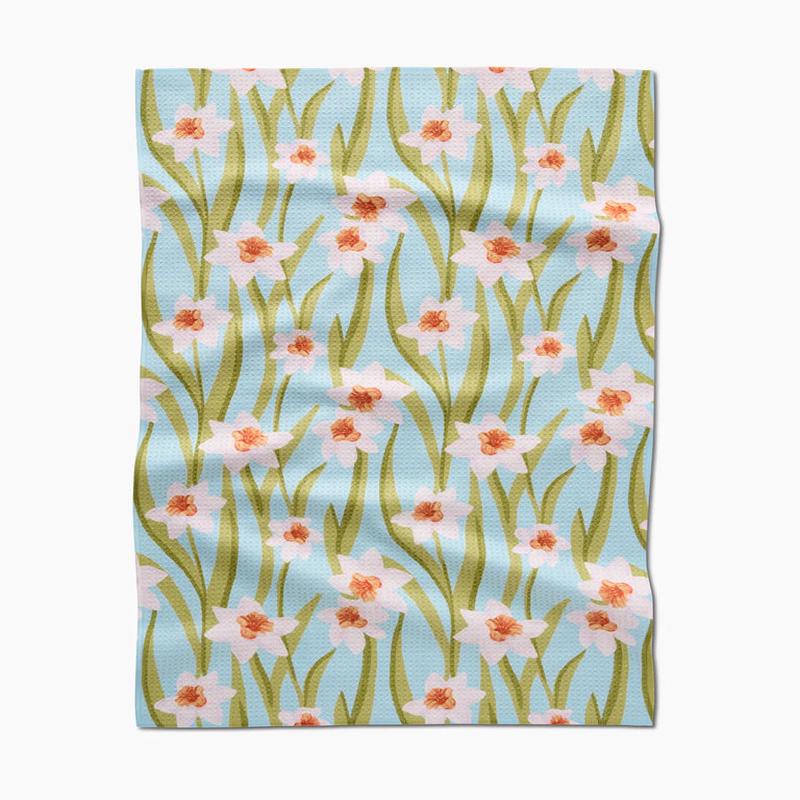 Geometry Daffodil Sky Tea Towel