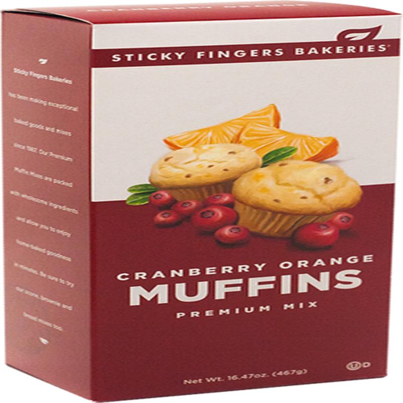 Sticky Fingers Bakery Muffin Mix Cranberry Orange