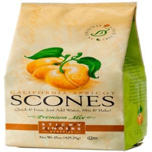 Sticky Fingers Bakery Scone Mix California Apricot