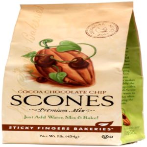 Sticky Fingers bakery Scone Mix Cocoa Chocolate Chip