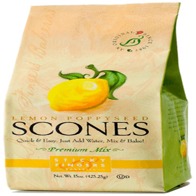 Sticky Fingers Bakery Scone Mix Lemon Poppyseed