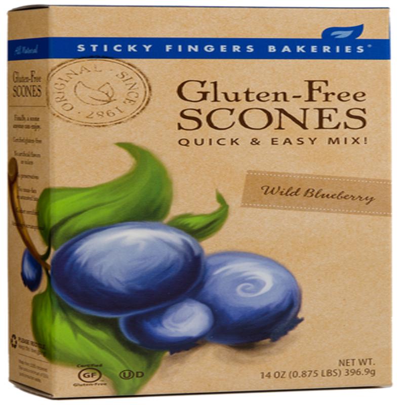 Sticky Fingers Bakery Gluten Free Scone Mix Blueberry