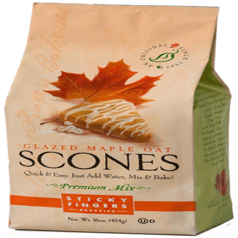 Sticky Fingers Bakery Scone Mix Glazed Maple Oat