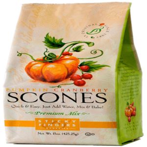 Sticky Fingers Bakery Scone Mix Pumpkin Cranberry