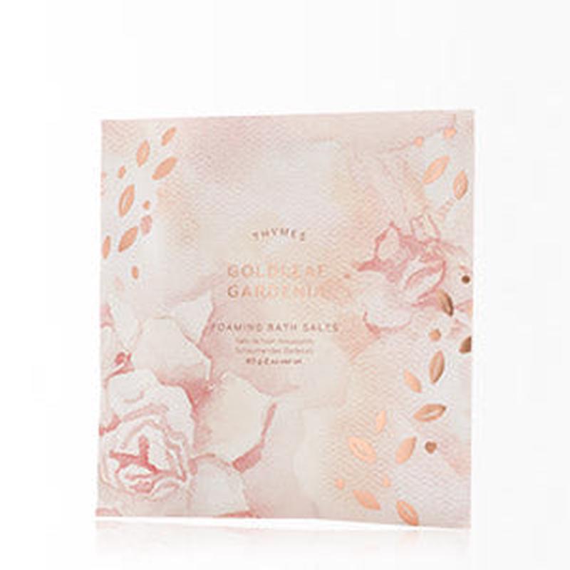 Thymes Goldleaf Gardenia Foaming Bath Salts