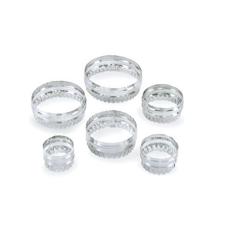 Double Sided Round Cookie Cutter Set of 6