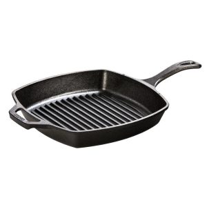 Lodge 10.5 Inch Square Cast Iron Grill Pan