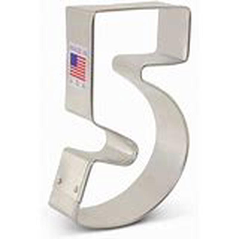 Number 5 Cookie Cutter