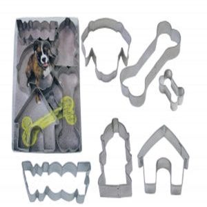 R&M 6 piece Dog Woof Cookie Cutter Set