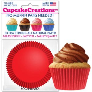 Siege Cupcake Creations Jumbo Red Baking Cups