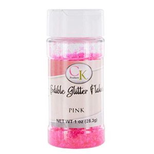 CKP Pink Edible Glitter Flakes