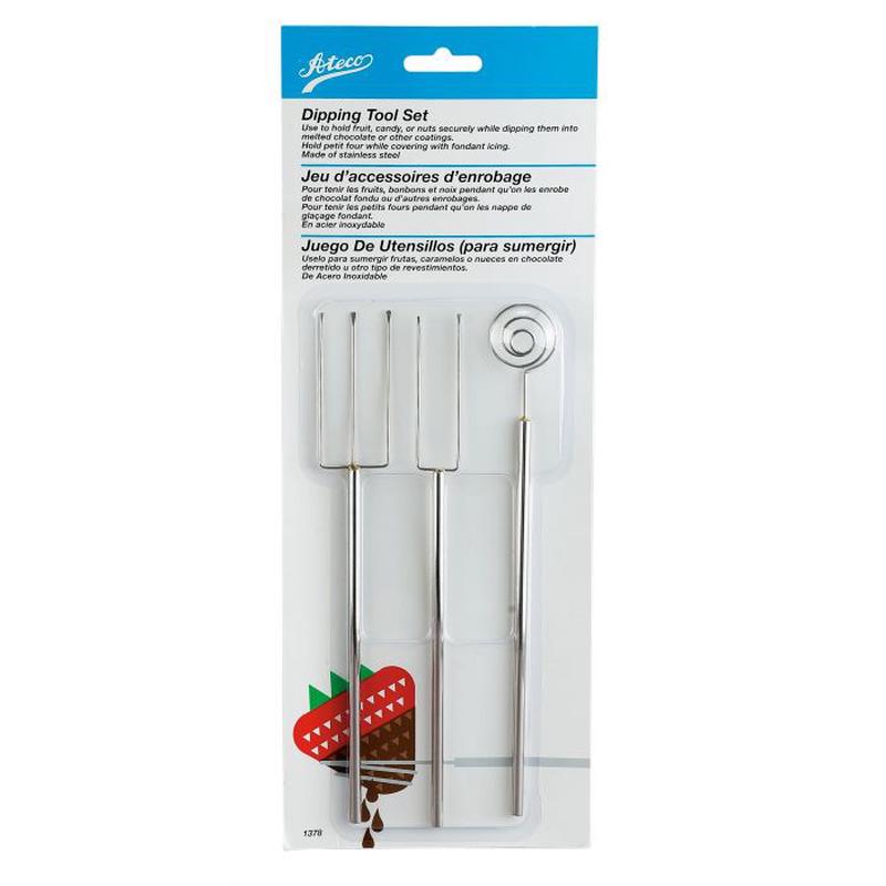 HIC Ateco Chocolate Dipping Tool Set