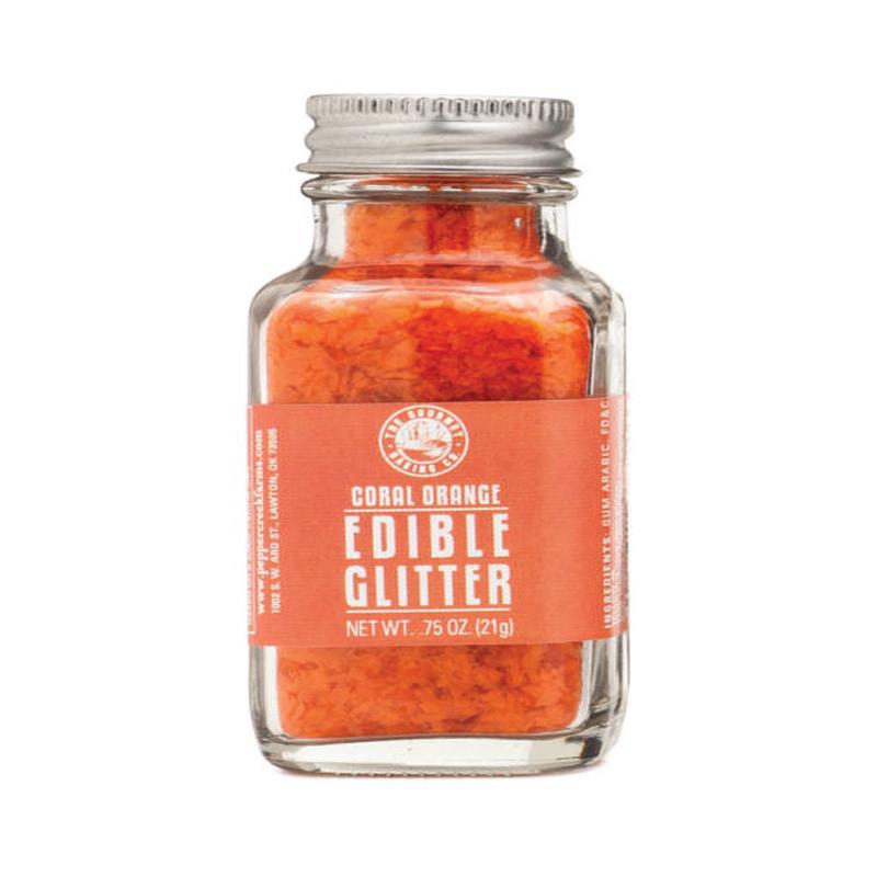 Pepper Creek Farms Coral Orange Edible Glitter