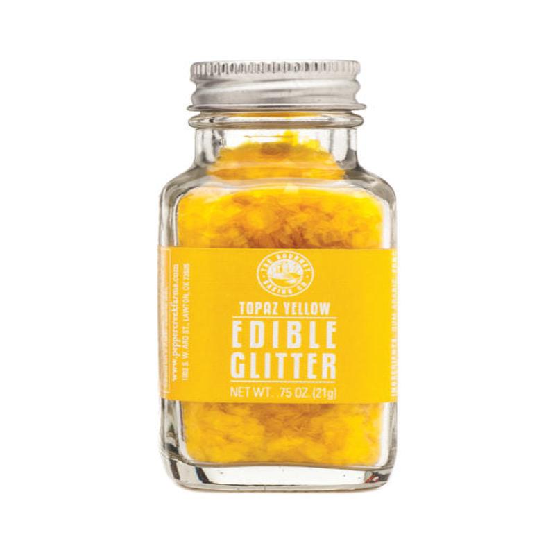 Pepper Creek Farms Topaz Yellow Edible Glitter