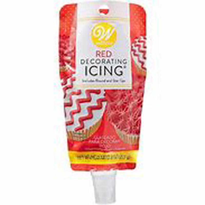 Wilton Red Icing Pouch W/Tip