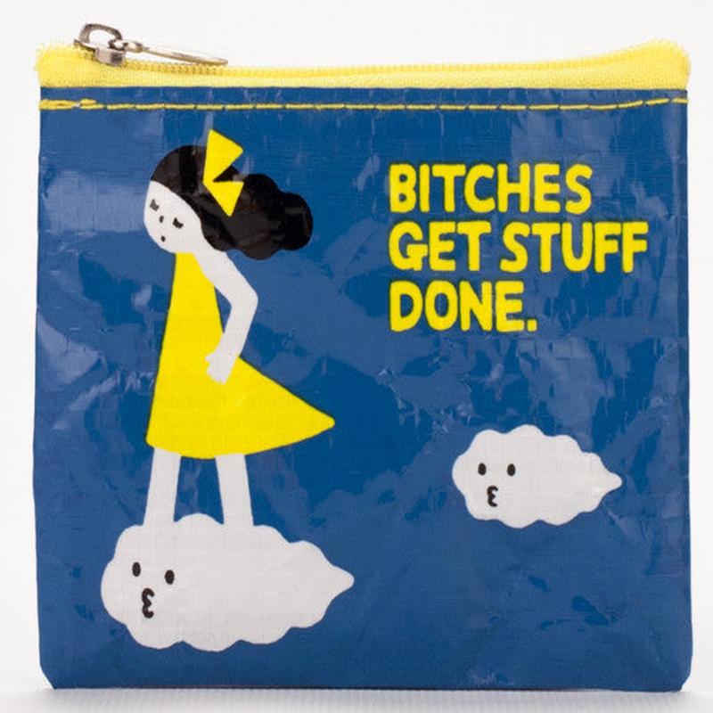 Blue Q Coin Purse Bitches Get Stuff Done