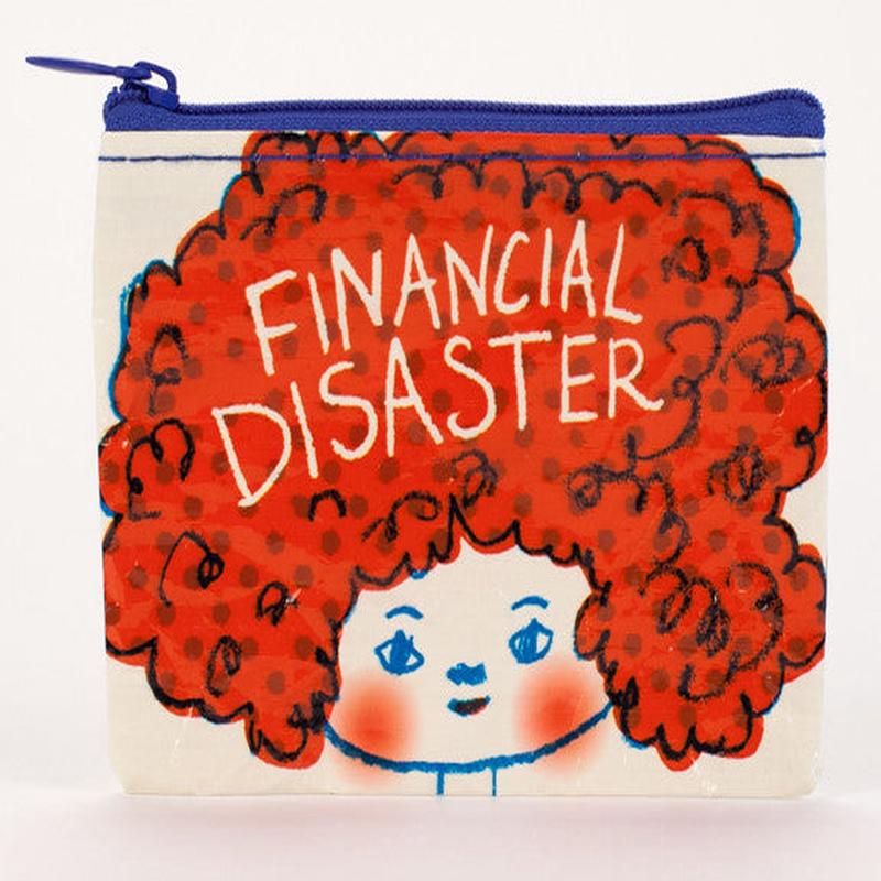 Blue Q Coin Purse Financial Disaster