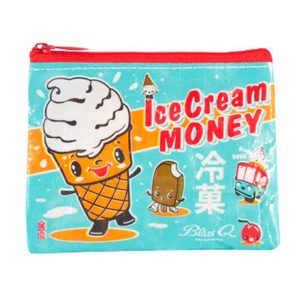 Blue Q Coin Purse Ice Cream Money