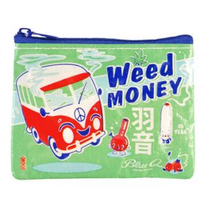 Blue Q Coin Purse Weed Money