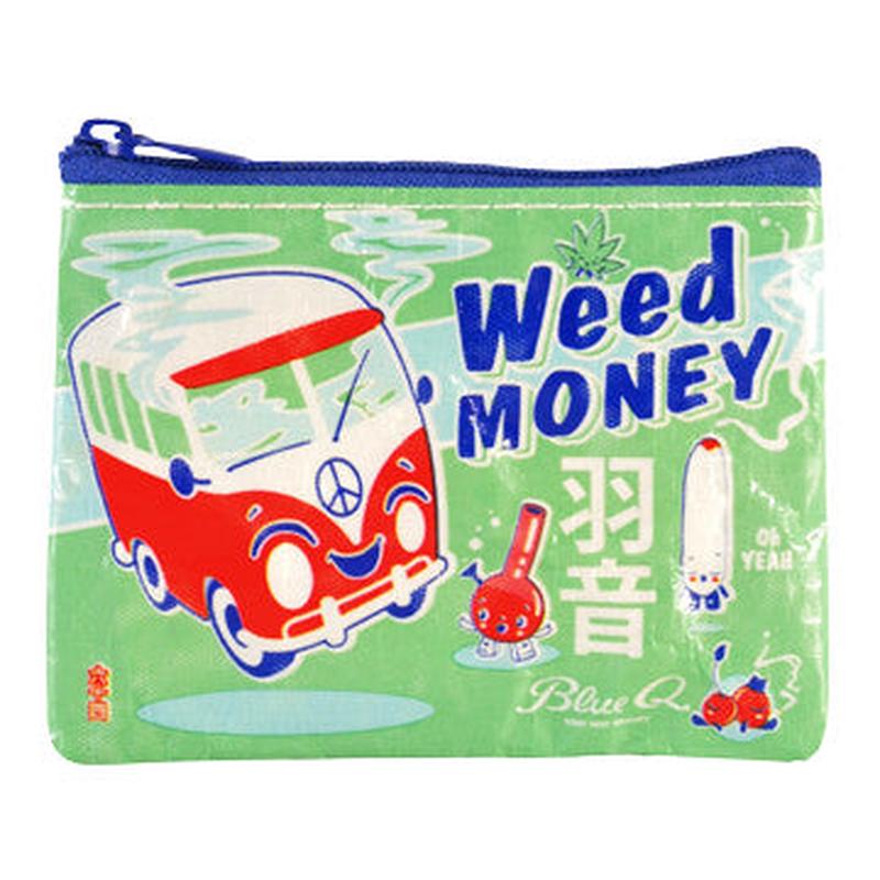 Blue Q Coin Purse Weed Money