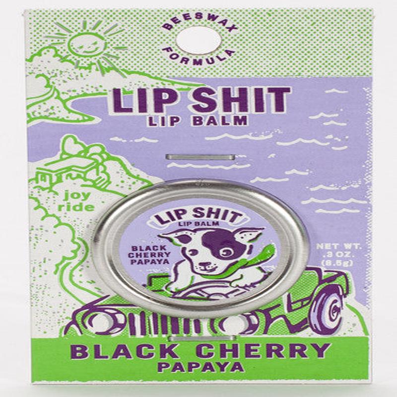 Blue Q Lip Shit Black Cherry Papaya Lip Balm