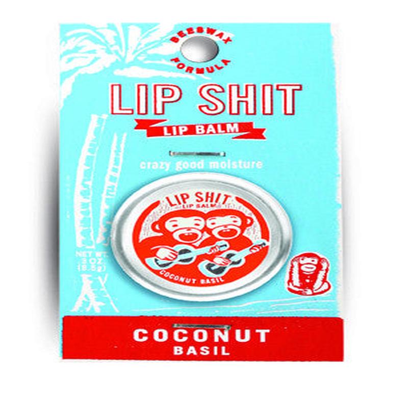 Blue Q Lip Shit Coconut Basil Lip Balm