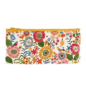 Blue Q Pencil Case Flower Field