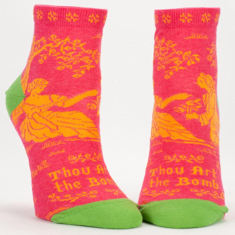 Blue Q Women's Ankle Socks Thou Art The Bomb