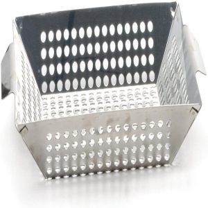 RSVP Stainless Steel Barbecue Grilling Wok, 12-inch