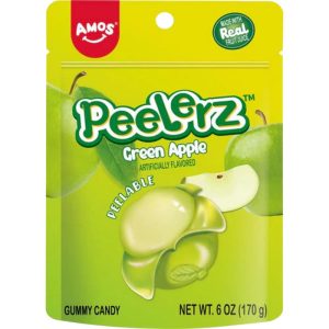 Cow Crack Amos Gummy Green Apple Peelerz Candy 6oz