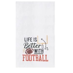 C&F Life is Better with Football Sports Kitchen Towel